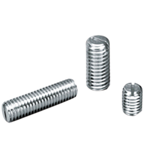 slotted grub screws with flat point DIN551/ISO4776